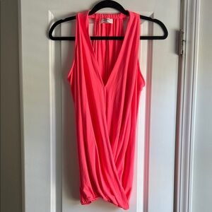 Zenana Outfitters Neon Coral Sleeveless Top